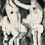 Pablo Picasso Femmes  leur toilette I (2 tat), 1965 acquatinta, acquaforte e puntasecca su carta Richard de Bas, cm 57,8x43,7