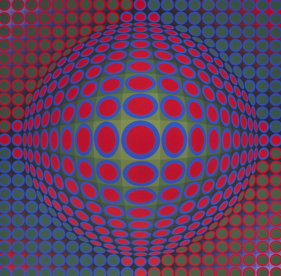Victor Vasarely, Vega. Courtesy Galerie Templon Paris-Brussels©VG Bild Kunst Bonn 2018